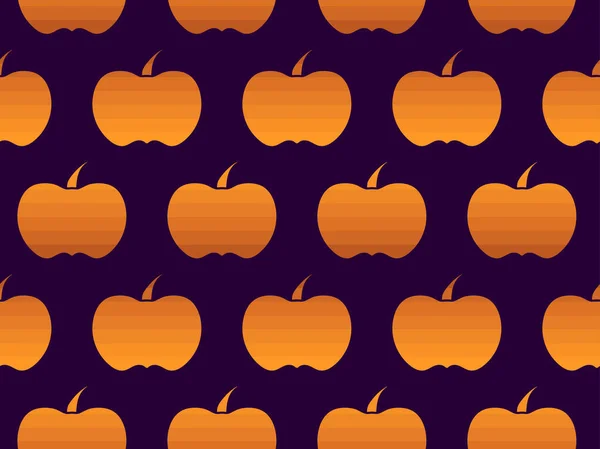 호박의 솔기없는 Pumpkins 핼러윈 감사절을 아름다운 디자인이다 포스터 자료를 포장하는 — 스톡 벡터