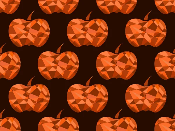호박의 솔기없는 Pumpkins 핼러윈 감사절을 아름다운 디자인이다 포스터 자료를 포장하는 — 스톡 벡터