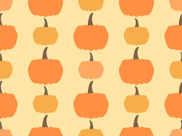 Patrón Sin Costuras Calabazas Fondo Otoño Con Calabazas Hermoso Diseño — Archivo Imágenes Vectoriales