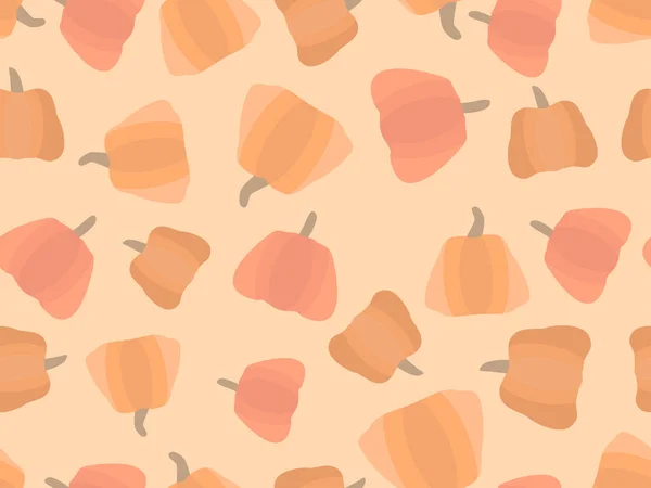 Patrón Sin Costuras Calabazas Fondo Otoño Para Envolver Papel Banners — Archivo Imágenes Vectoriales