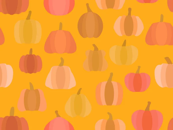 Patrón Sin Costuras Calabazas Fondo Otoño Para Envolver Papel Banners — Archivo Imágenes Vectoriales