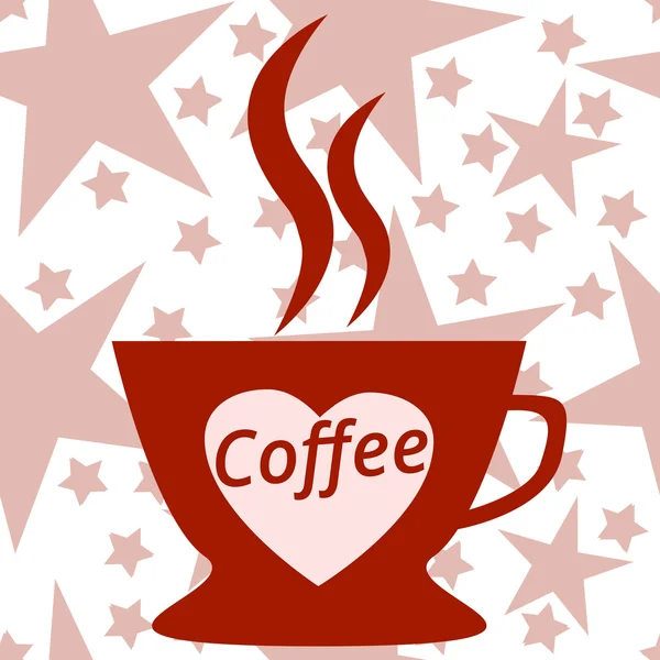 Filiżankę kawy wzór, kawa ikona. Bezszwowe tło — Wektor stockowy