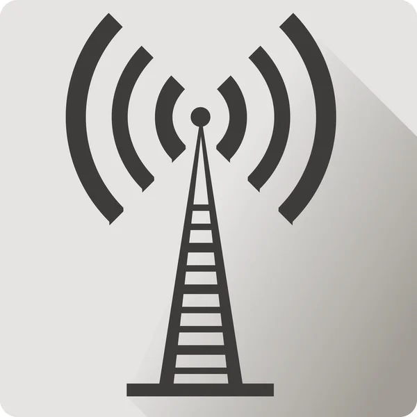 Wi fi pictogram platte — Stockvector