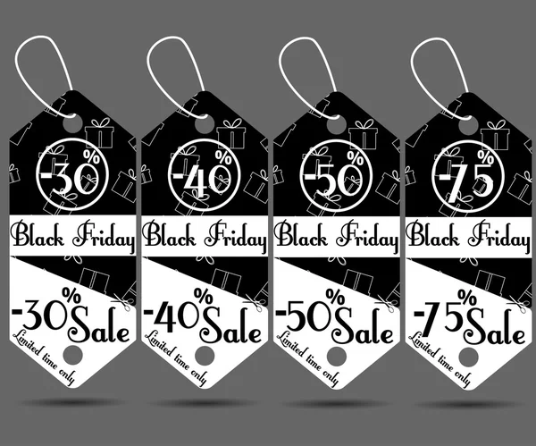 Vector illustration of price tag. Sale Tags. Black Friday. — Stock Vector