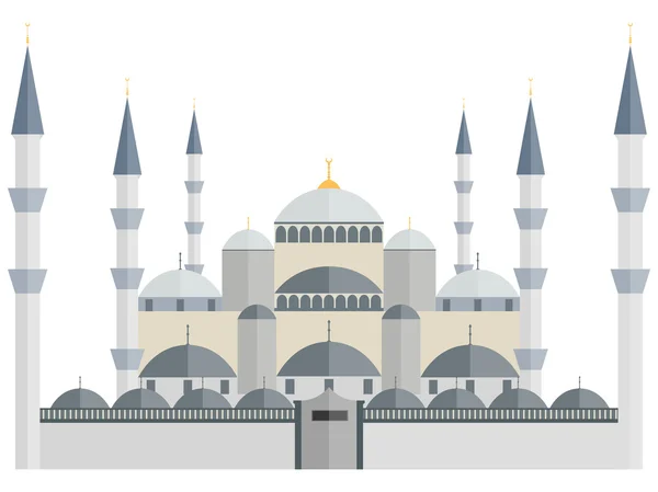 La Mezquita Azul. Pavo. Estambul. Maravillas del mundo . — Vector de stock