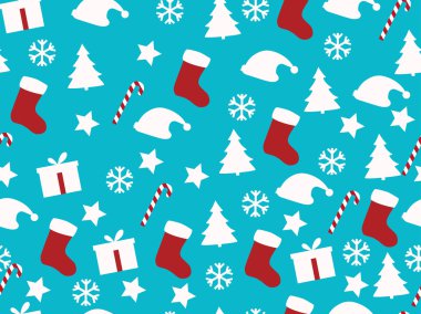 Seamless modeli. Noel hediye kutuları, Noel t desenle