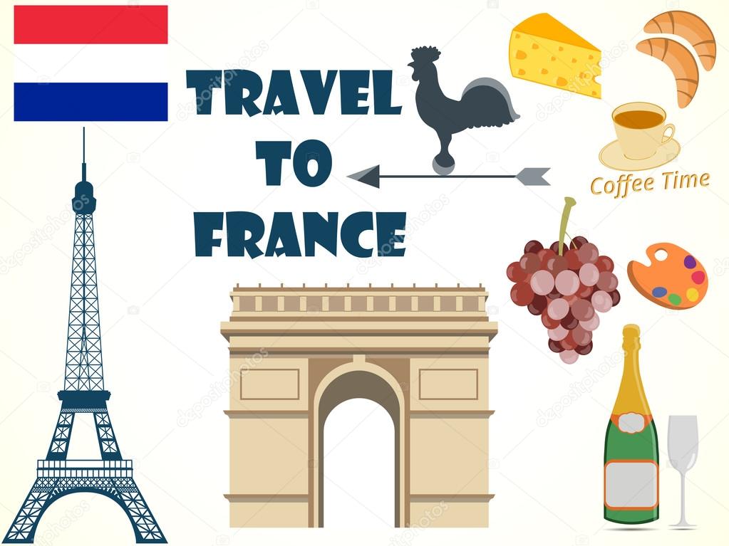 Símbolos de Francia. Listos. Turismo. 2024