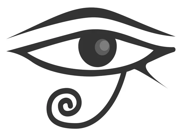 Ojo Egipcio de Horus. Ojo de Ra . — Vector de stock