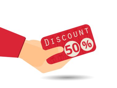 İndirim kuponları elinde. yüzde 50 indirim. Özel Fırsat. Gi