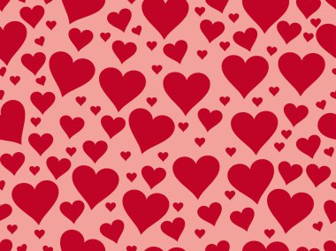 Seamless pattern with hearts. Valentine's Day. Textile illustration.