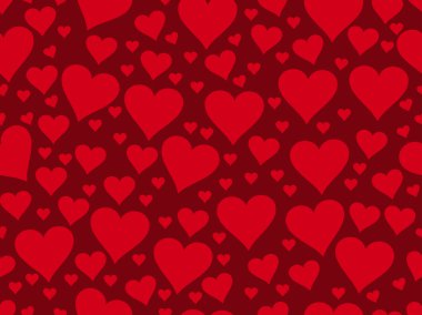 Seamless pattern with hearts. Valentine's Day. Textile illustration.