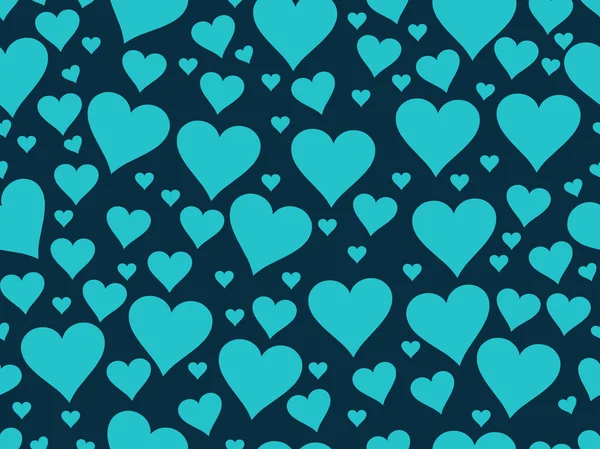 Nahtloses Muster mit Herzen. Valentinstag. Textilillustration. — Stockvektor