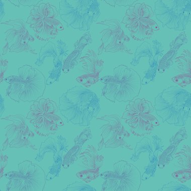 Balıklar seamless modeli