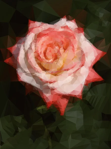 Fond rose avec triangles — Image vectorielle
