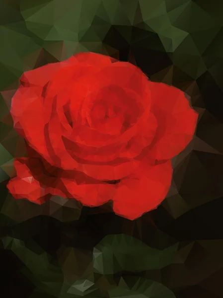 Rosa bakgrund med trianglar — Stock vektor