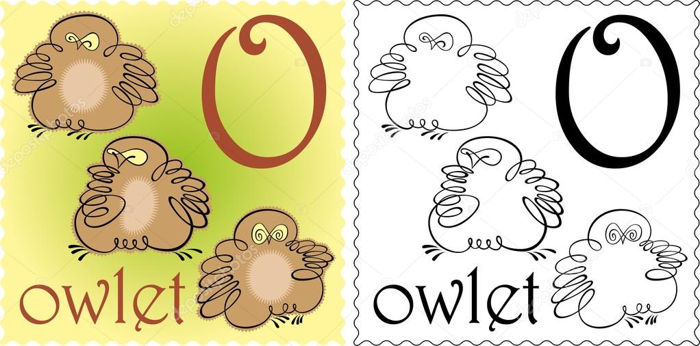 Teaching of Zoo alphabet owlet