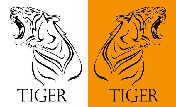 tattoo tiger logotype