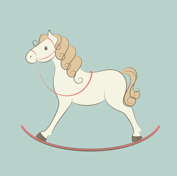The rocking horse — Stock Vector