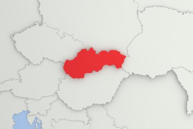 Slovakya 3d harita