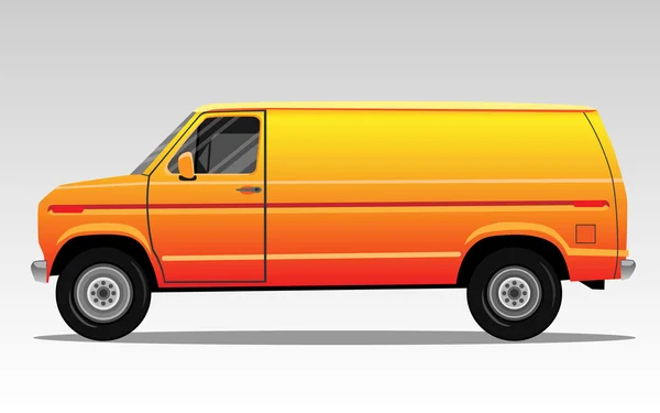 Помаранчевий фургон Векторні ілюстрації — стоковий вектор