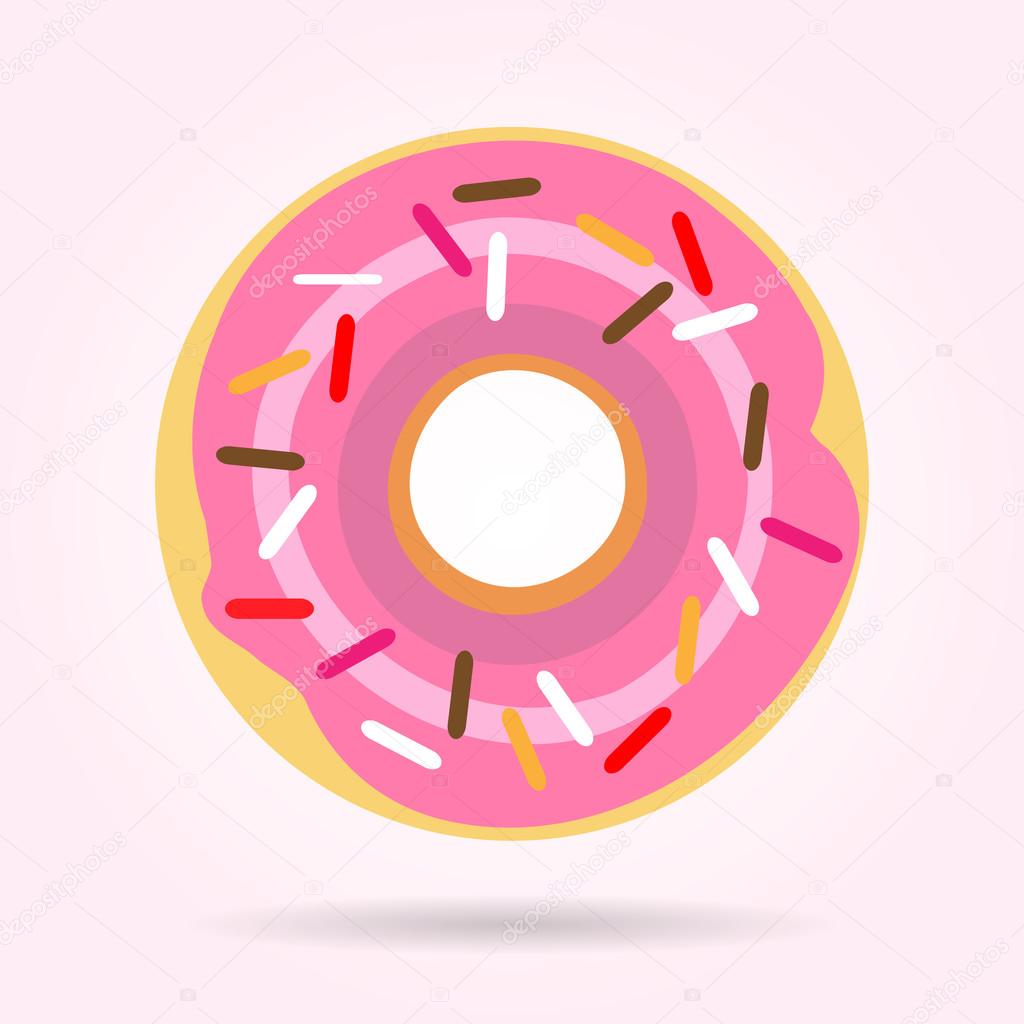 Popular pink donut