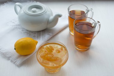 Yemek içme çay lezzetli bir kahvaltı