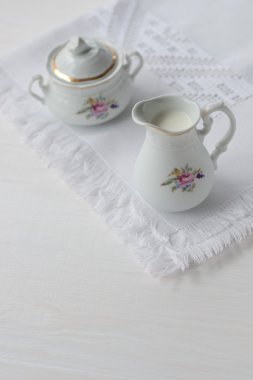 Krem ve kahve kahvaltı için