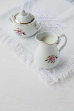 Krem ve kahve kahvaltı için