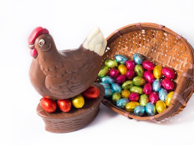 Çikolata Paskalya tavuk yumurta ile