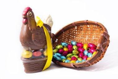 Çikolata Paskalya tavuk yumurta ile