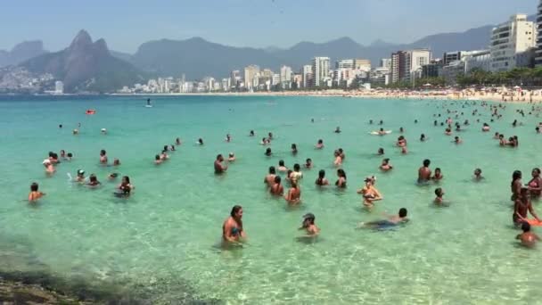 리오 데 자네이 브라질 Arpoador 여름 — 비디오