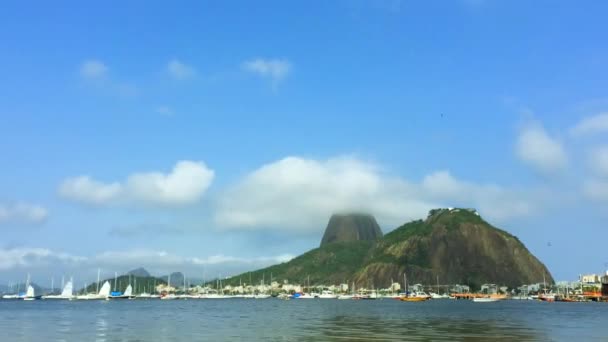 Sugarloaf-hegy Rio de Janeiro Brazília idő telik el — Stock videók