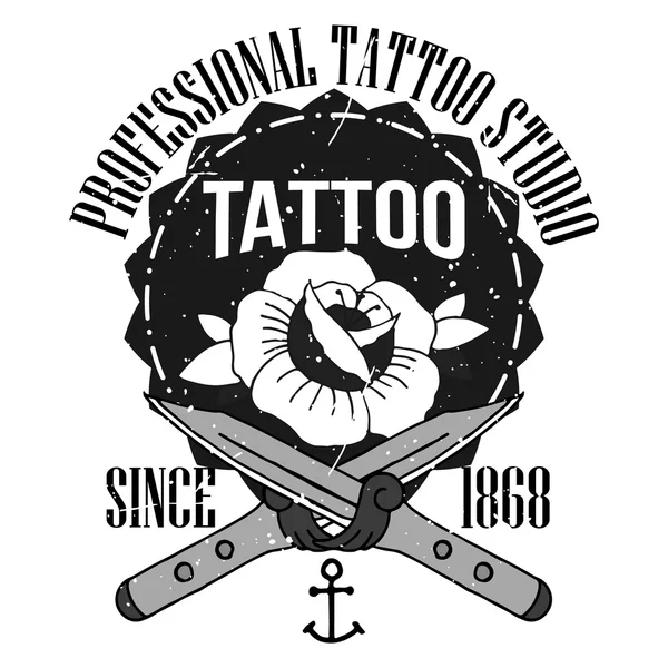Hemgjord tatuering t-shirt design — Stockfoto