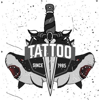Ev yapımı dövme t-shirt tasarım.