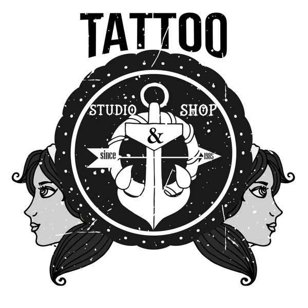 Zelfgemaakte tatoeage t-shirt design — Stockfoto