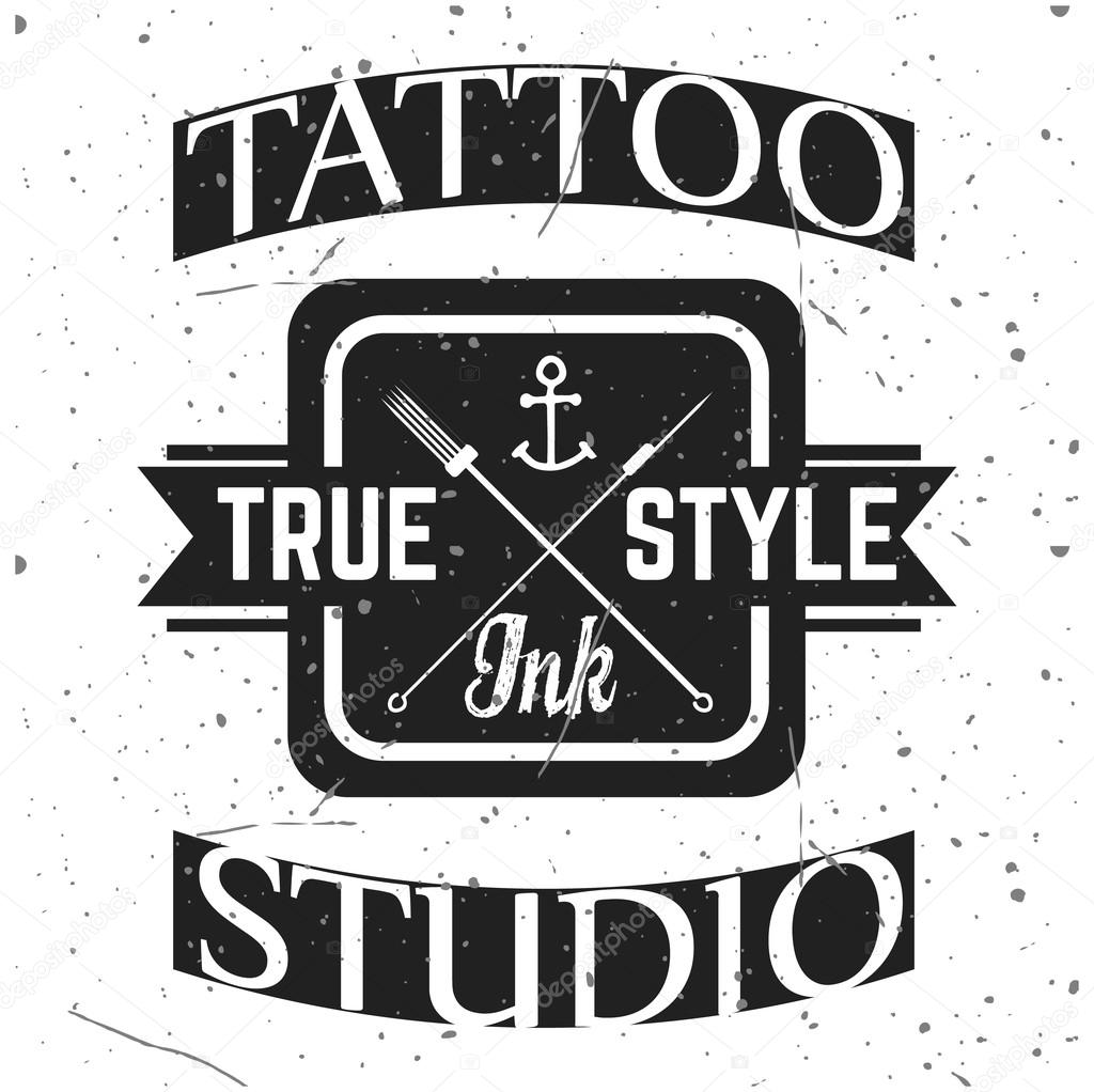 Homemade tattoo t-shirt design. Old school style
