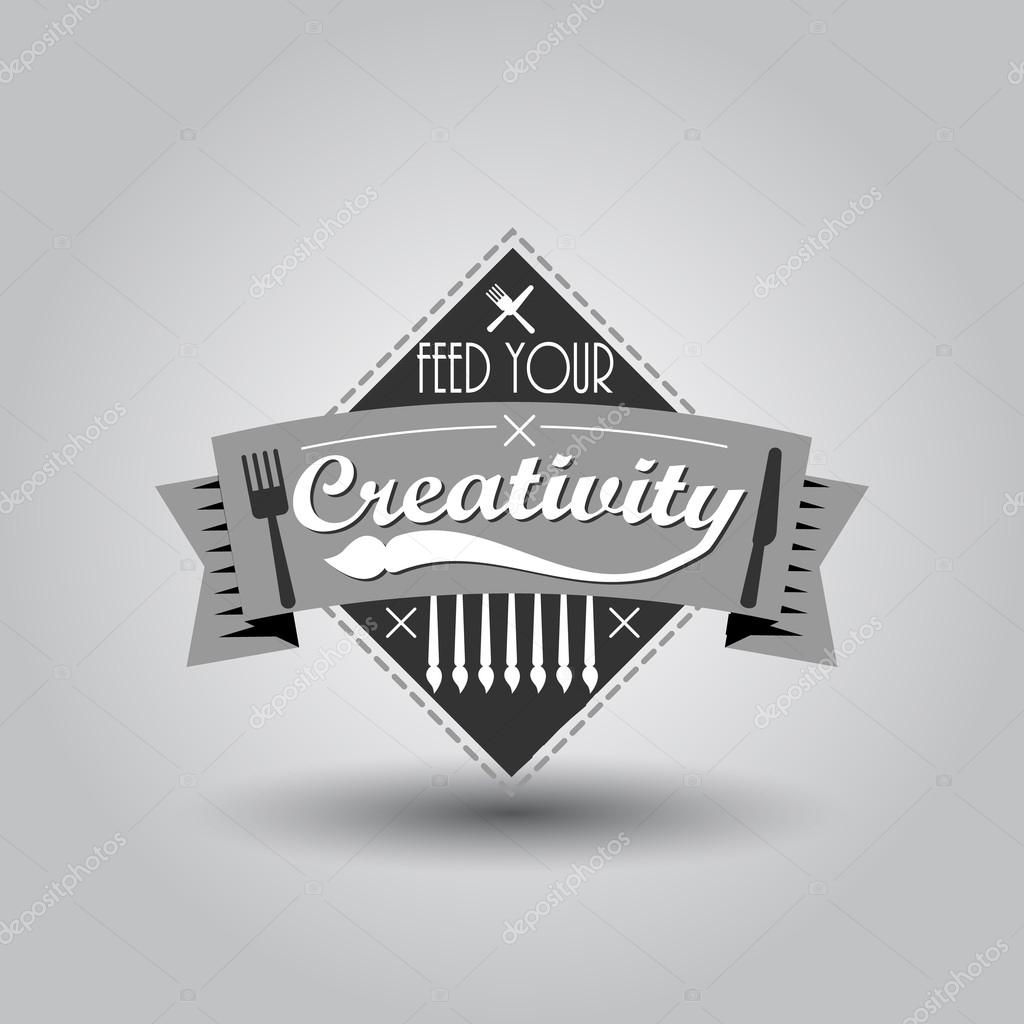 Vintage motivational black and white logotype for t shirt apparel, print, poster, card design, typographic composition