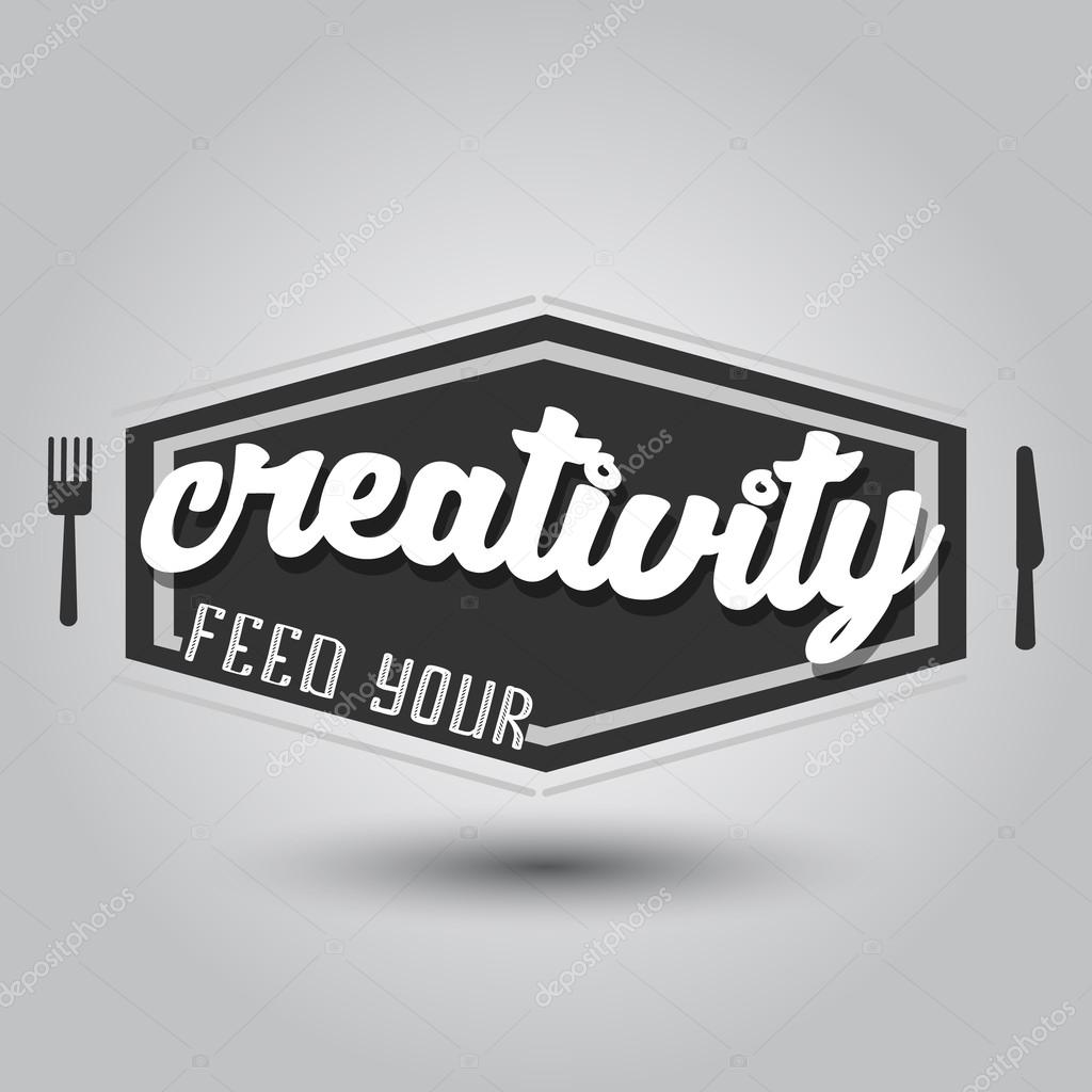 Vintage motivational black and white logotype for t shirt apparel, print, poster, card design, typographic composition