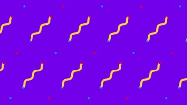 geometrik şekillerin döngüsü, hareket eden elementler.