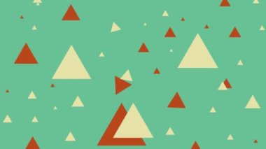 Değişik renklerde geometrik şekilli hareketler tasarla. yeşil-turuncu-bej