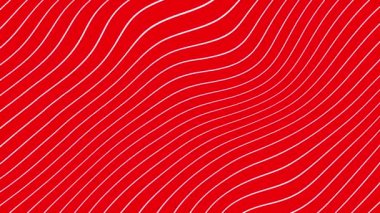 Beyaz çizgilerin dalgalı hareketleriyle soyut kırmızı arkaplan.
