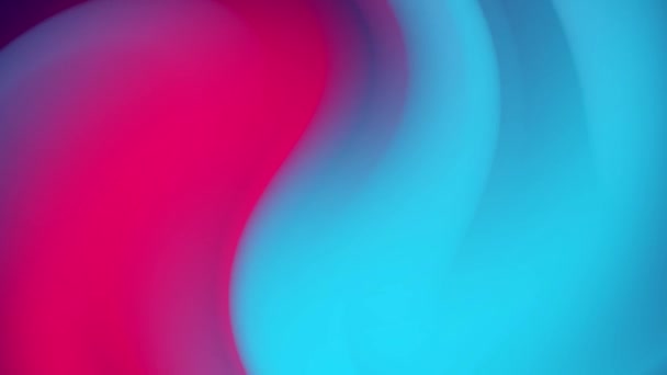 Blauw Rood Kleur Vormen Zwaaien Abstract Looping Achtergrond — Stockvideo