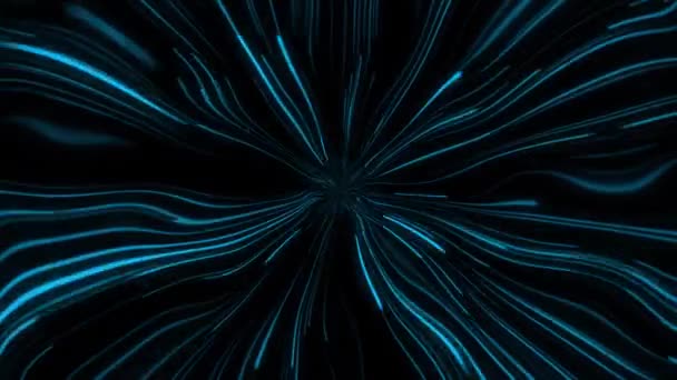 Latar Ruang Abstrak Dengan Gerakan Loop Lampu Neon Klip Video