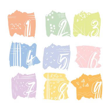 numbering in sketch style