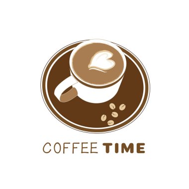 A Cup of coffee with a heart - shaped foam