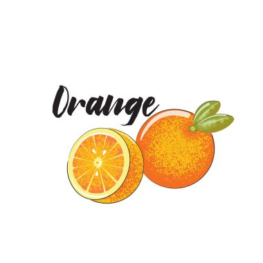 Bir portakal, yarım portakal.