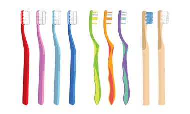 Diş fırçası vektör kümesi