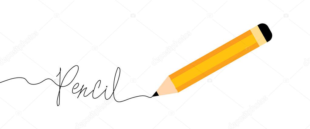 A simple writing pencil.