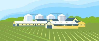 Tarımsal çiftliği olan kırsal alan