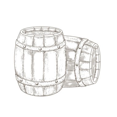 İşleme tarzında vintage variller